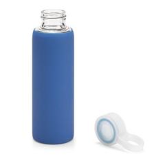 Vue Bouteille de sport en verre borosilicate 380 ml - Dhabi de couleur bleu| Krokrodeal