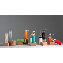 Vue générale Bouteille de sport en verre borosilicate 380 ml - Dhabi | Krokrodeal