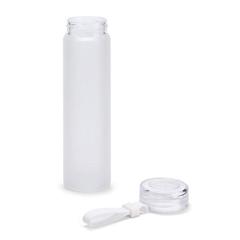 Vue Bouteille en verre borosilicate et bouchon en AS 470 mL - Williams de couleur blanc| Krokrodeal