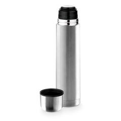 Vue Bouteille thermique 1000mL en acier inox - Liter de couleur gris| Krokrodeal