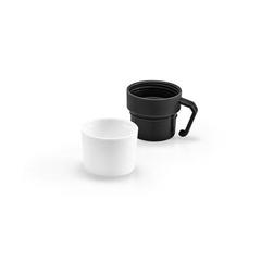 Vue Thermos 490mL en acier inox et PP - Safe de couleur blanc| Krokrodeal