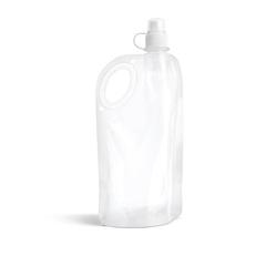 Vue Bouteille pliable 700mL en PET, PA et PE - Hike de couleur blanc| Krokrodeal