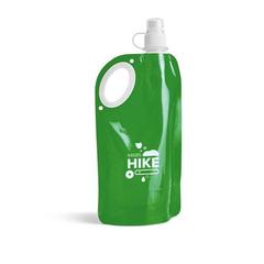 Vue Bouteille pliable 700mL en PET, PA et PE - Hike de couleur vert| Krokrodeal