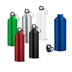 Vue générale Bouteille de sport 750mL en aluminium avec mousqueton - Siderot | Krokrodeal