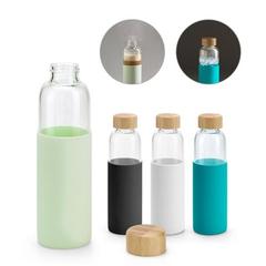 Vue générale Bouteille 600mL en bambou et verre borosilicate - Dakar | Krokrodeal