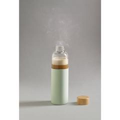 Vue Bouteille 600mL en bambou et verre borosilicate - Dakar de couleur vert| Krokrodeal