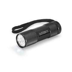 Vue Lampe de poche en aluminium avec 9 LED - Flashy de couleur noir| Krokrodeal