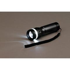 Vue Lampe de poche en aluminium avec fonction zoom avec 3 modes d'éclairage - Zoomin de couleur noir| Krokrodeal