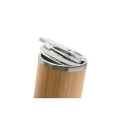 Vue Tasse 350mL en bambou et acier inox - Lycka de couleur beige| Krokrodeal