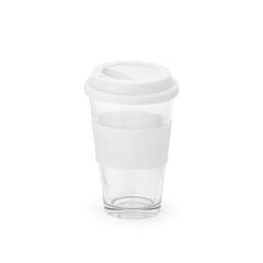 Vue Verre de voyage en verre 330mL - Barty de couleur blanc| Krokrodeal