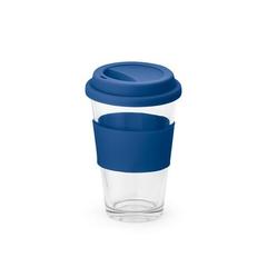 Vue Verre de voyage en verre 330mL - Barty de couleur bleu| Krokrodeal