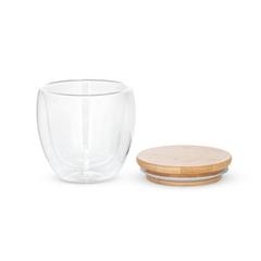 Vue Tasse de voyage 250mL en verre borosilicate - Ecuador 250 de couleur beige| Krokrodeal