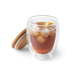 Vue Tasse de voyage 350mL en verre borosilicate - Ecuador 350 de couleur beige| Krokrodeal