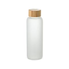 Vue Tasse de voyage 500mL en verre borosilicate givré - Lillard de couleur blanc| Krokrodeal