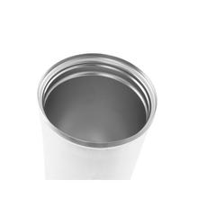Vue Tasse de voyage 470mL en acier inox et PP - Phelps de couleur blanc| Krokrodeal
