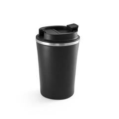 Vue Tasse de voyage 470mL en acier inox et PP - Phelps de couleur noir| Krokrodeal