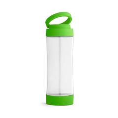 Vue Bouteille de sport 390mL en verre avec bouchon en PP - Quintana de couleur vert| Krokrodeal