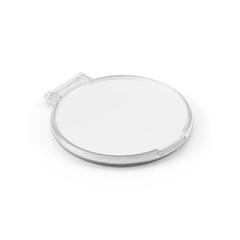 Vue Miroir de poche - Streep de couleur blanc| Krokrodeal