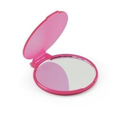 Vue Miroir de poche - Streep de couleur rose| Krokrodeal