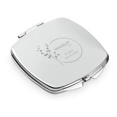 Vue Double miroir de sac à main en métal - Shimmer de couleur gris| Krokrodeal