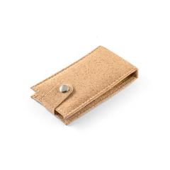 Vue Set de manucure en liège avec pièces en acier inoxydable - Zena de couleur beige| Krokrodeal
