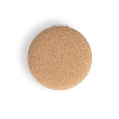 Vue Miroir de sac à main double en liège - Tilbury de couleur beige| Krokrodeal