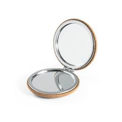Vue Miroir de sac à main double en liège - Tilbury de couleur beige| Krokrodeal