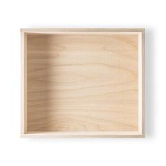 Vue Boite en bois L - Boxie wood l de couleur beige| Krokrodeal