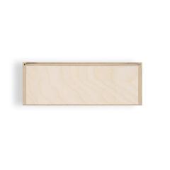Vue Boite en bois L - Boxie wood l de couleur beige| Krokrodeal
