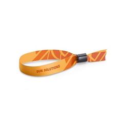 Vue Bracelet Lanyard en polyester - Hobart de couleur blanc| Krokrodeal