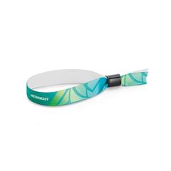 Vue Bracelet Lanyard en polyester - Mendoza de couleur blanc| Krokrodeal