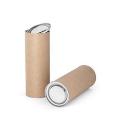 Vue Boîte cylindrique - Boxie can m de couleur beige| Krokrodeal