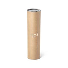Vue Boîte cylindrique - Boxie can l de couleur beige| Krokrodeal