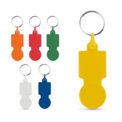Vue générale Porte-clés jeton pour charriots en PS - Sullivan | Krokrodeal