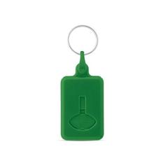 Vue Porte-clés avec monnaie pour chariot de supermarché - Bus de couleur vert| Krokrodeal