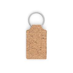 Vue Porte-clés en liège - Aloy de couleur beige| Krokrodeal