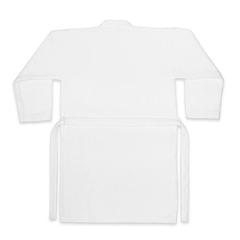 Vue Peignoir en coton et coton recyclé (350 g/m²) - Ruffalo large de couleur blanc| Krokrodeal