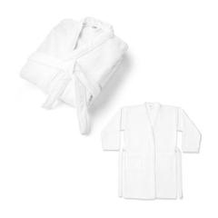 Vue générale Peignoir en coton et coton recyclé (350 g/m²) - Ruffalo large | Krokrodeal