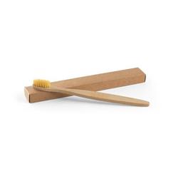 Vue Brosse à dents avec corps en bambou et dents en nylon - Delany de couleur beige| Krokrodeal
