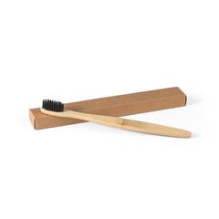 Vue Brosse à dents avec corps en bambou et dents en nylon - Delany de couleur noir| Krokrodeal