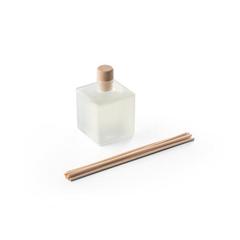 Vue Bâtons de diffusion dans des bouteilles en verre - Yeun de couleur blanc| Krokrodeal