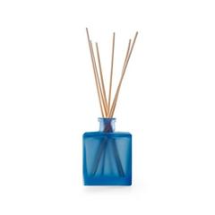 Vue Bâtons de diffusion dans des bouteilles en verre - Yeun de couleur bleu| Krokrodeal