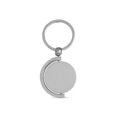 Vue Porte-clés rond en bambou - Homer round de couleur beige| Krokrodeal