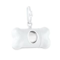 Vue Distributeur de sachets hygiéniques pour chiens - Trotte de couleur blanc| Krokrodeal