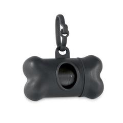 Vue Distributeur de sachets hygiéniques pour chiens - Trotte de couleur noir| Krokrodeal
