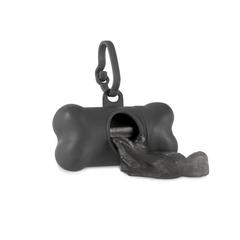 Vue Distributeur de sachets hygiéniques pour chiens - Trotte de couleur noir| Krokrodeal