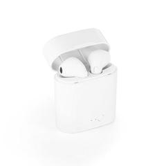 Vue Ecouteurs ajustables True Wireless en ABS avec microphone - Klebs de couleur blanc| Krokrodeal