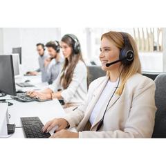 Vue générale Casque audio ajustable en ABS et PP avec microphone - Kilby | Krokrodeal