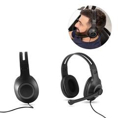 Vue générale Casque audio ajustable en ABS et PP avec microphone - Kilby | Krokrodeal