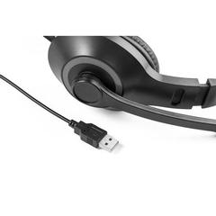 Vue Casque audio ajustable en ABS et PP avec microphone - Kilby de couleur gris| Krokrodeal